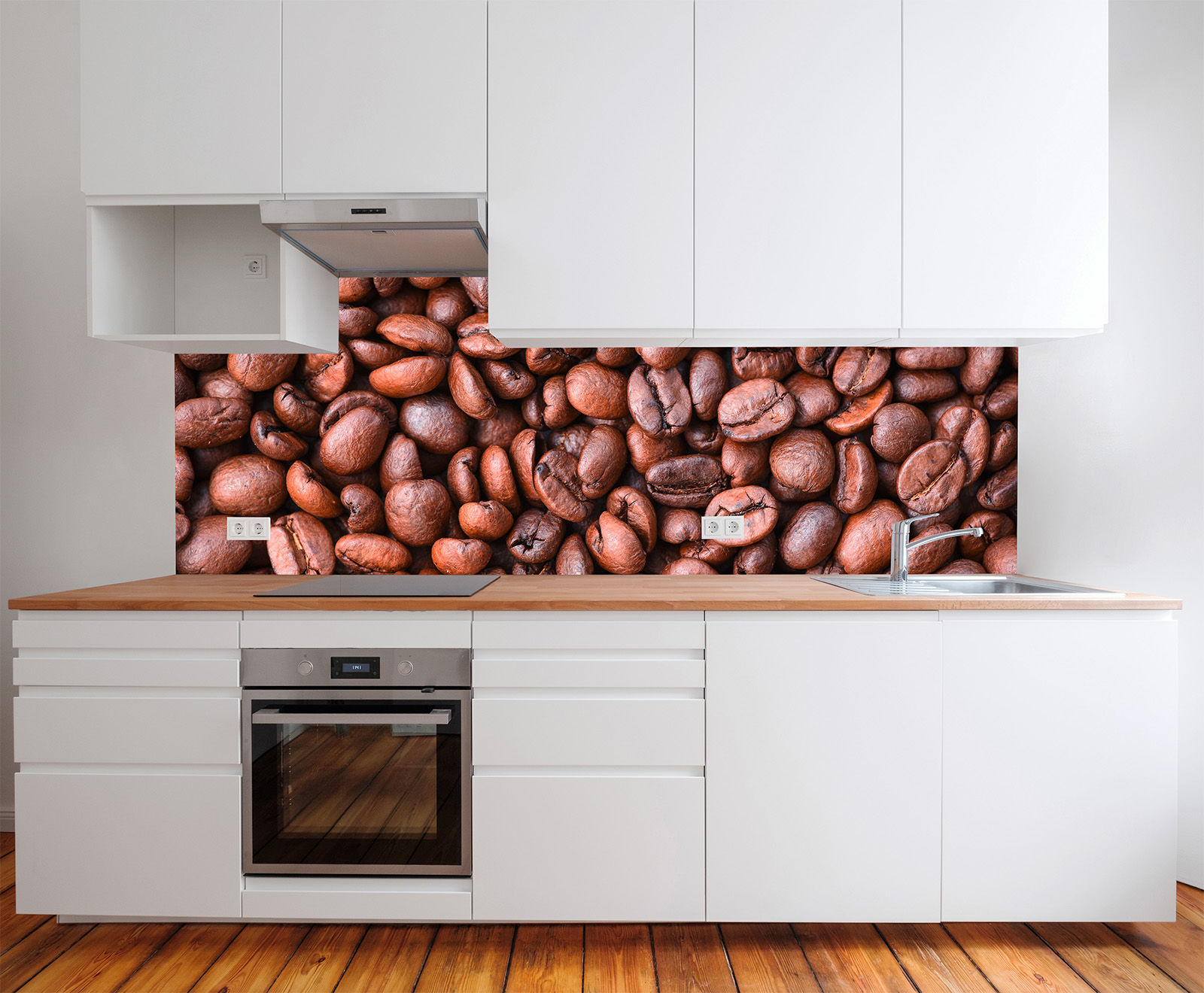 Küchenrückwand - Kaffeebohnen