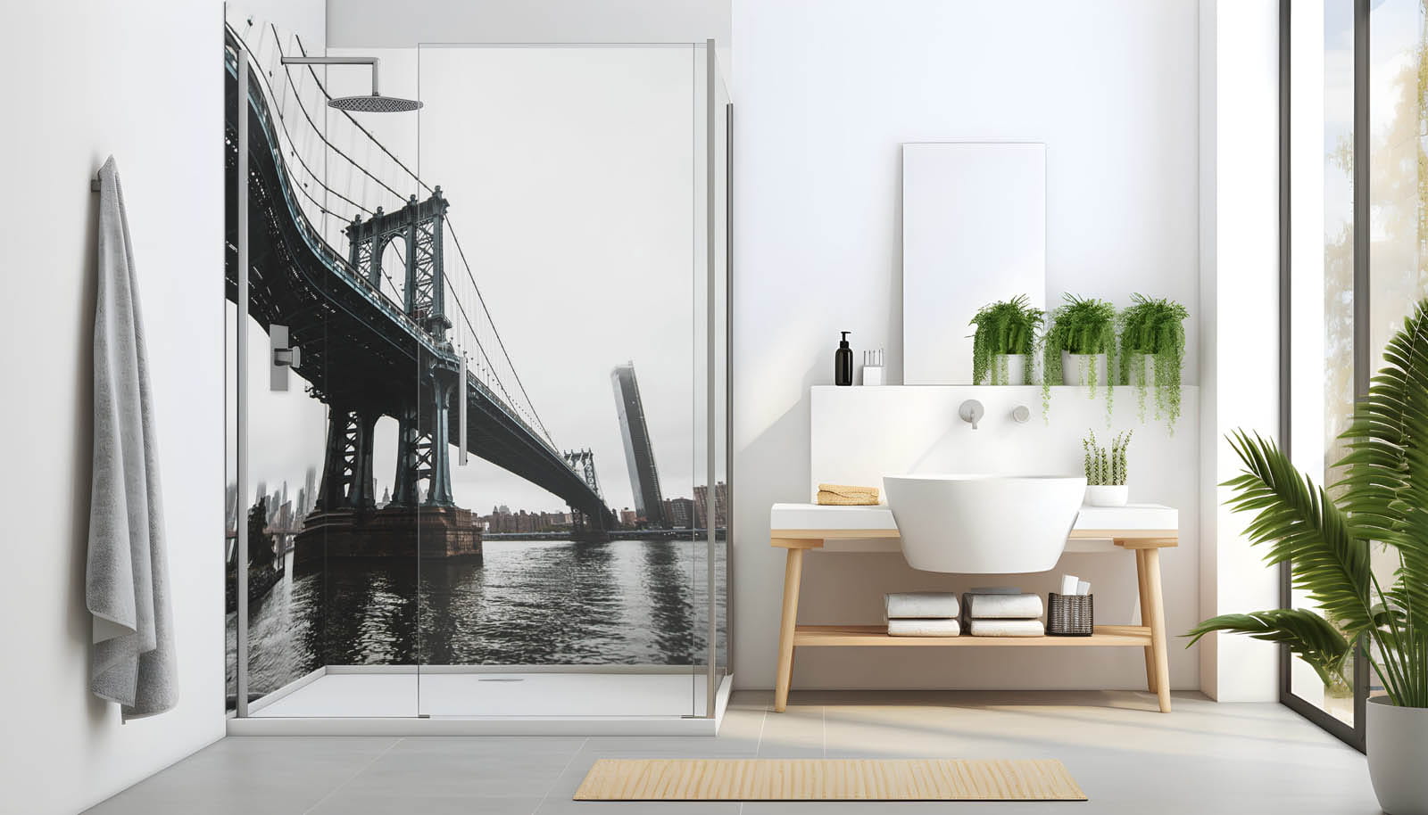 Duschrückwand - Manhattan Bridge