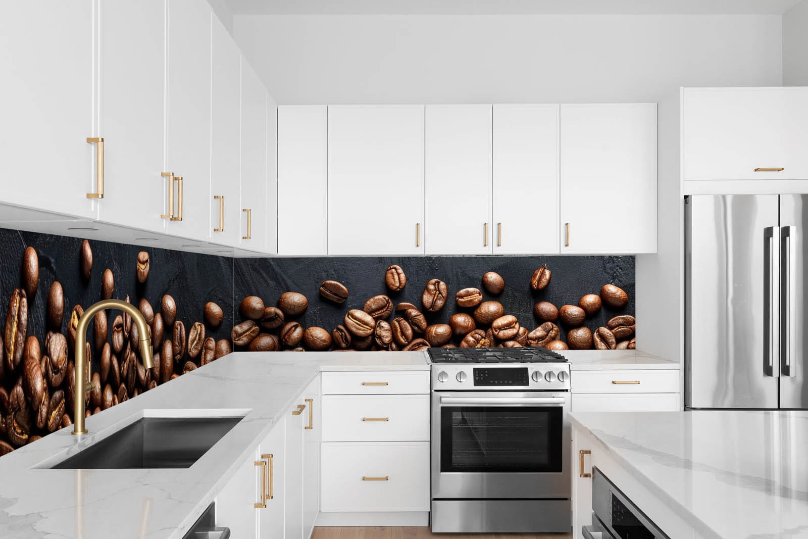 Küchenrückwand - Kaffeebohnen