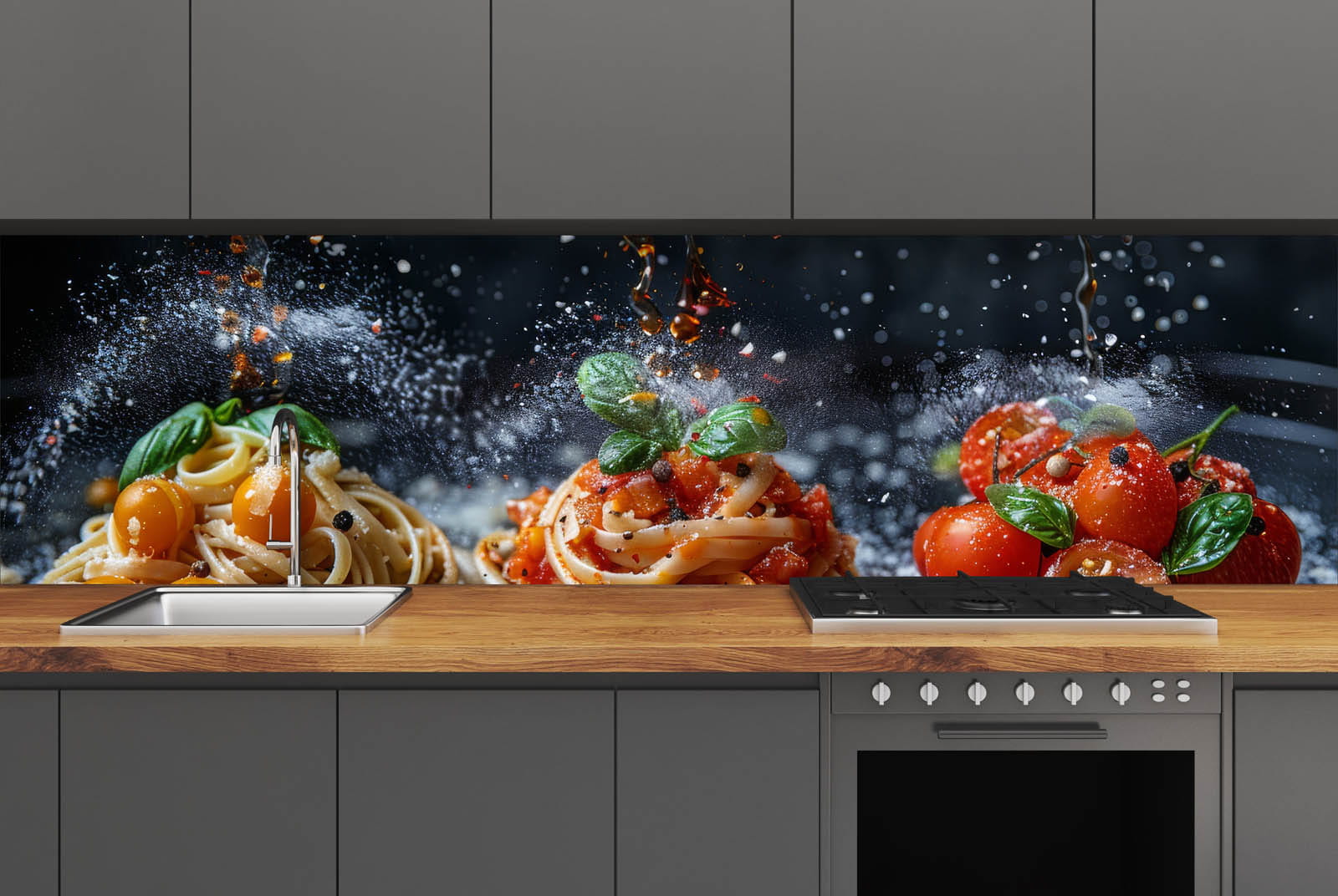 Küchenrückwand - Italienisches Essen