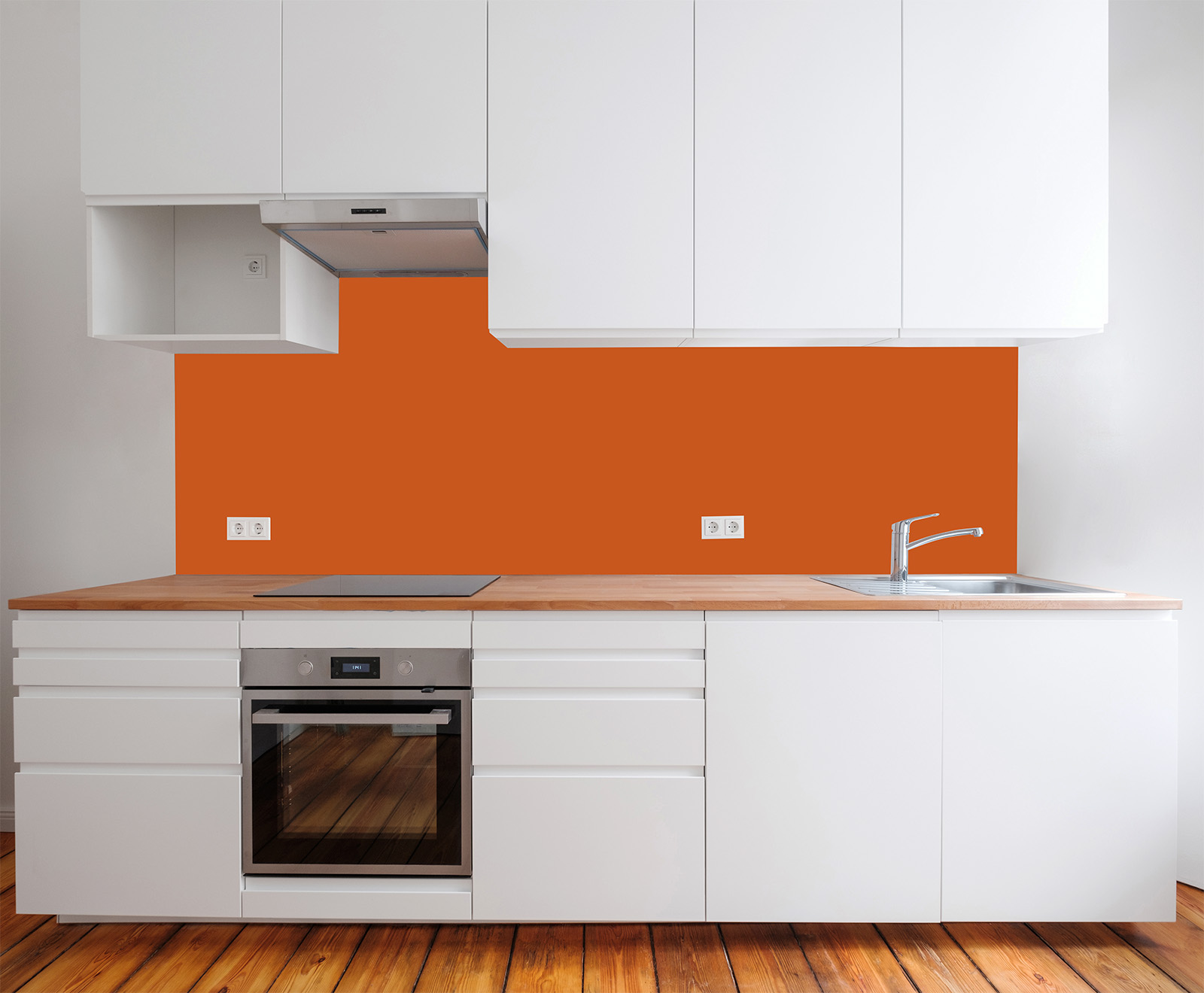 Küchenrückwand - Orange