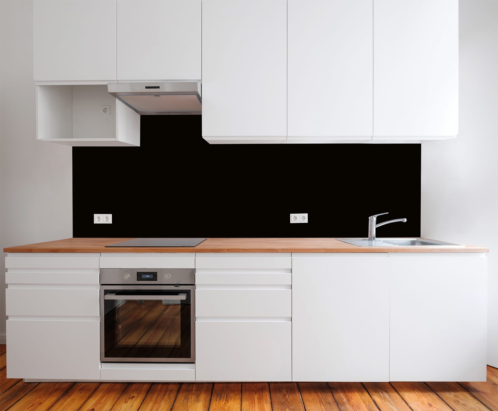 Küchenrückwand - Schwarz